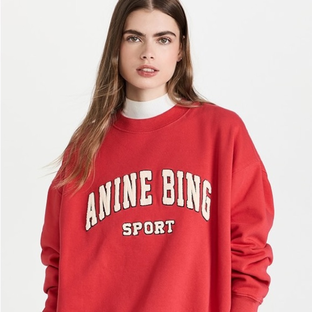 Anine Bing Sport Red Tyler Sweatshirt